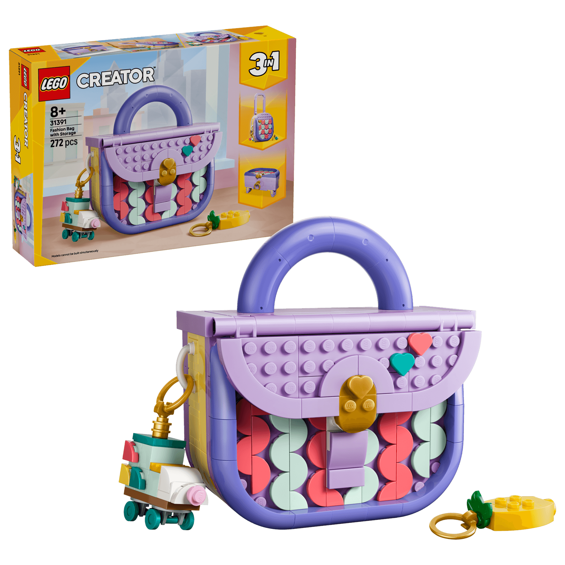 LEGO Creator 3-in-1 31391 Art Fashion Bag with Storage LEGO Creator 3-in-1 31391 Art Fashion Bag with Storage