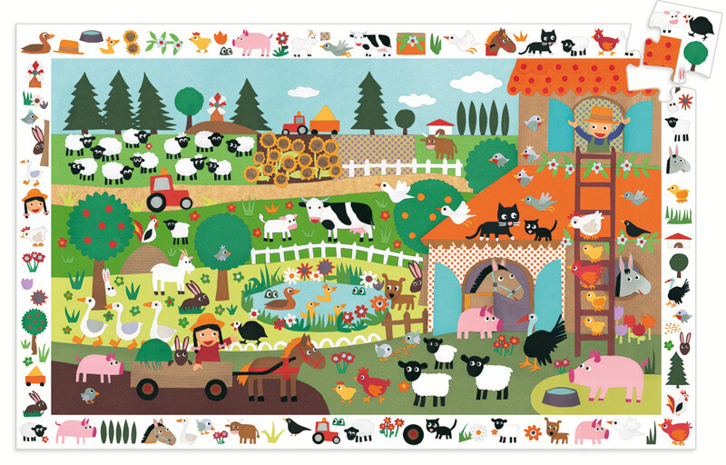 Djeco DJ7591 The Farm Puzzle 35pc