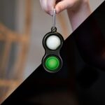 Simple Dimpl Glow-in-the-dark Keyring Asst