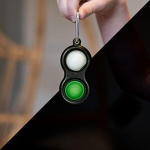 Simple Dimpl Glow-in-the-dark Keyring Asst