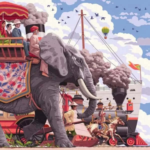 Ravensburger Around The World In 80 Days Art & Soul Puzzle 750pc