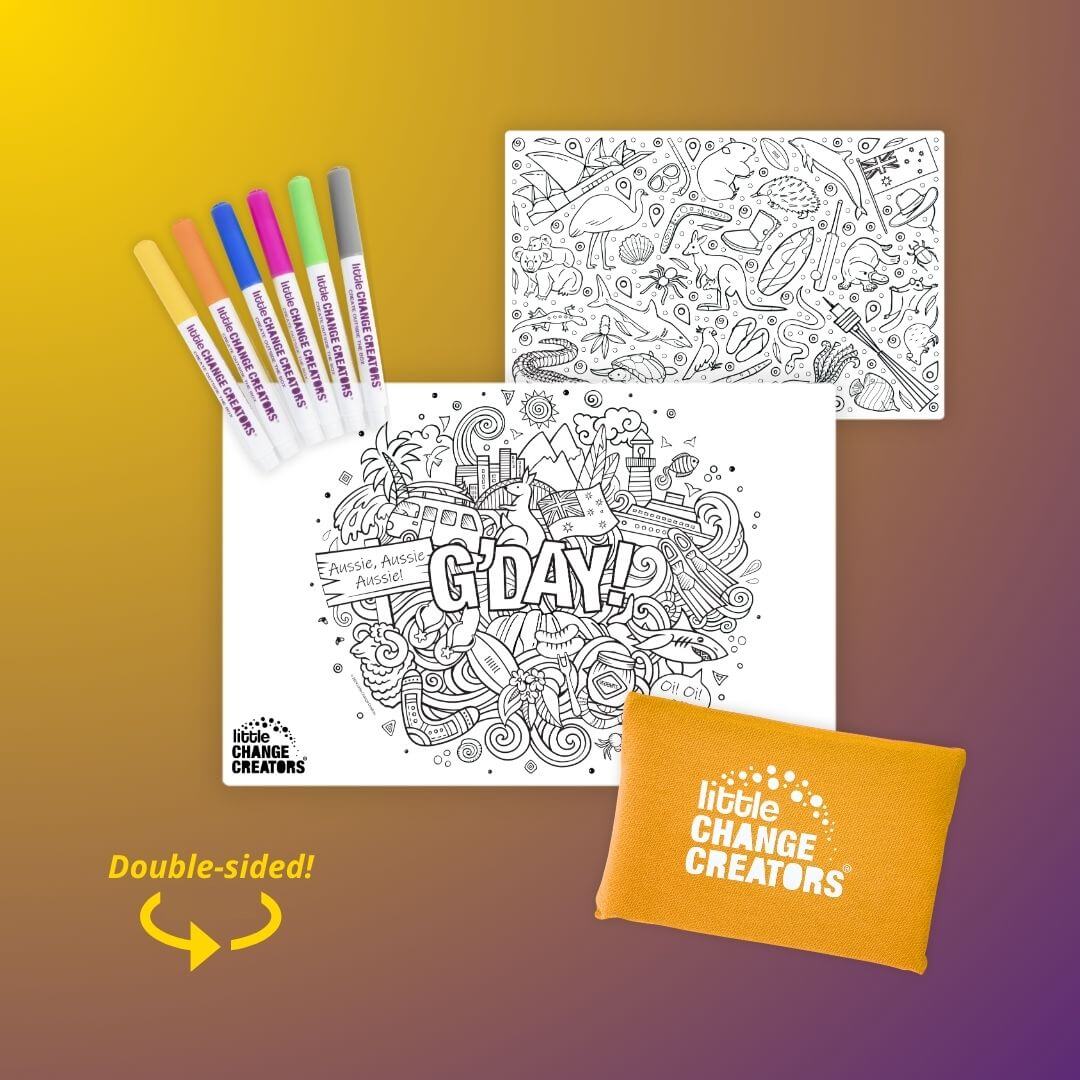 RE-FUN-ABLE Pocket Colouring Set - G'Day