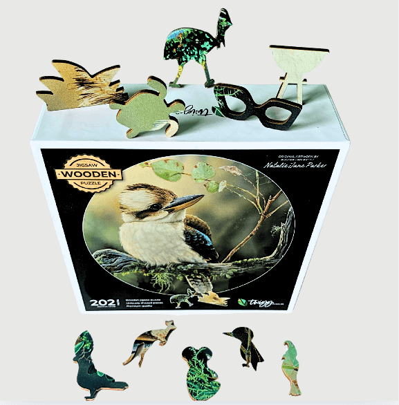 Twigg Puzzles Kookaburra 202pc Wooden Puzzle