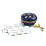Djeco DJ6035 Animambo Steel Tongue Dark Blue Drum 16cm