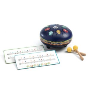 Djeco DJ6035 Animambo Steel Tongue Dark Blue Drum 16cm