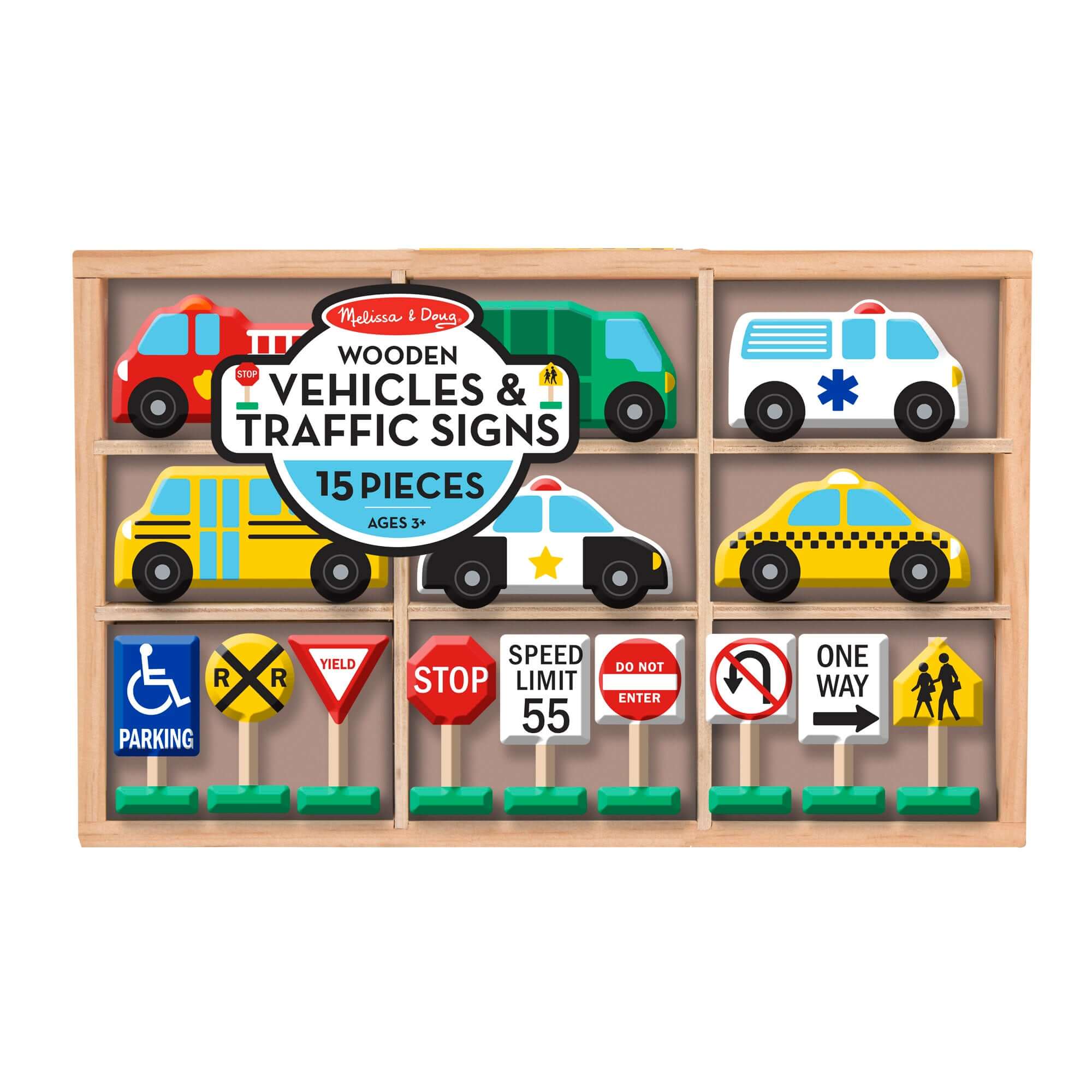 M&D Wooden Traffic Signs and Vehicles