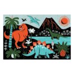 Mudpuppy Glow In The Dark Dinosaur Park Puzzle 100pc