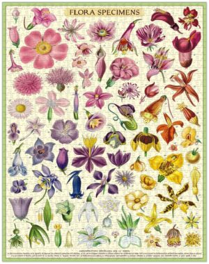 Cavallini Vintage Flora Specimens Puzzle 1000pc