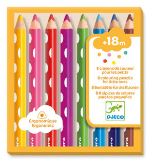 Djeco DJ9004 8 Colour Crayons +18m