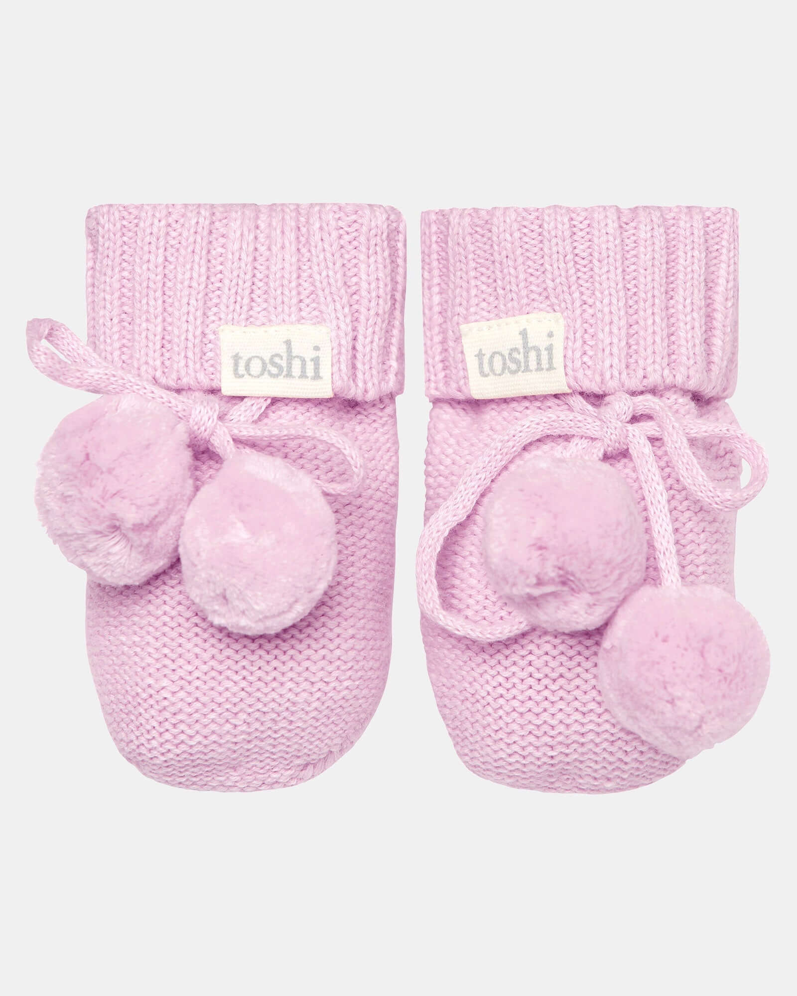 Toshi Organic Booties Marley / Lavender / Size 000 Toshi Organic Booties Marley / Lavender / Size 000