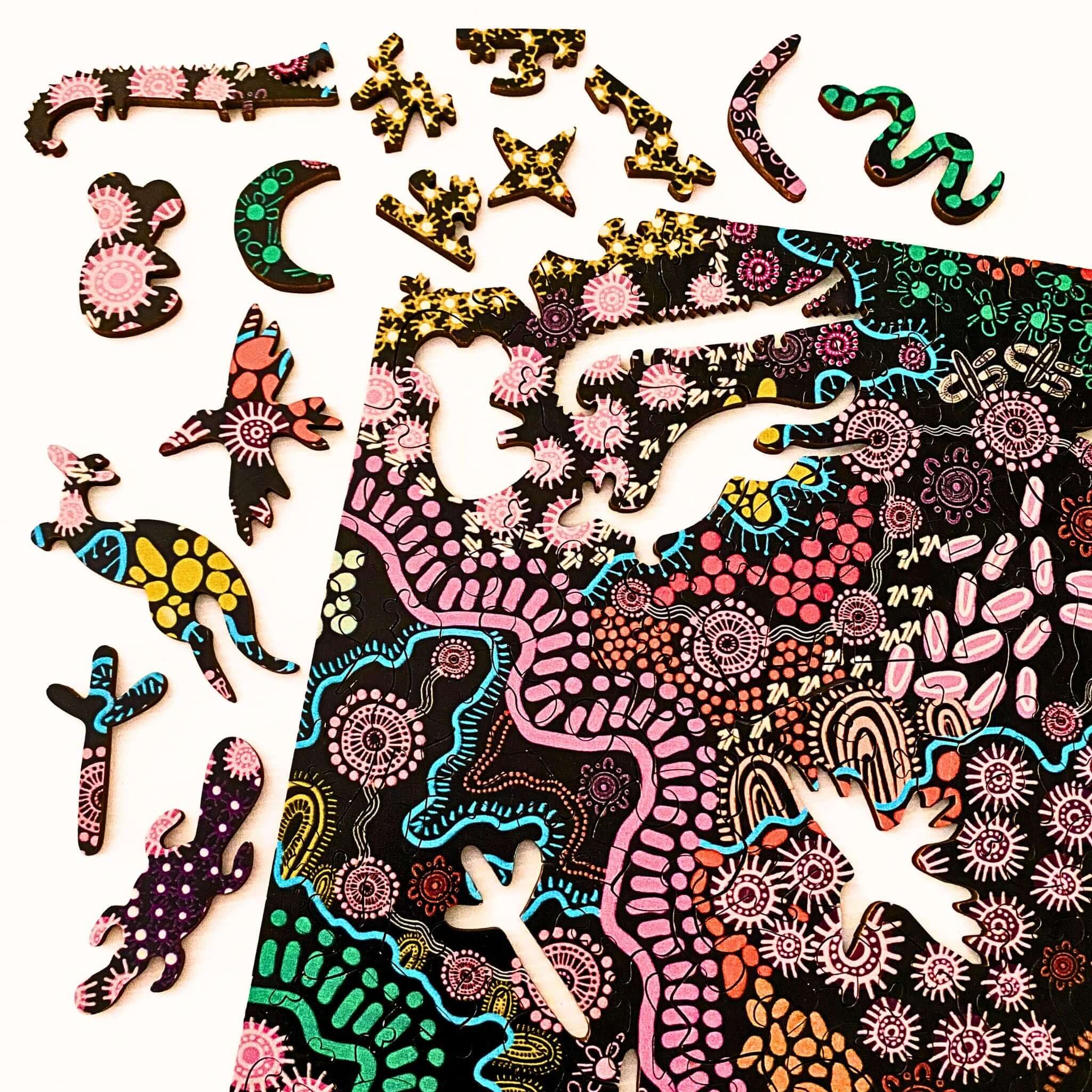 Twigg Puzzles Bunya Designs 172pc Wooden Puzzle