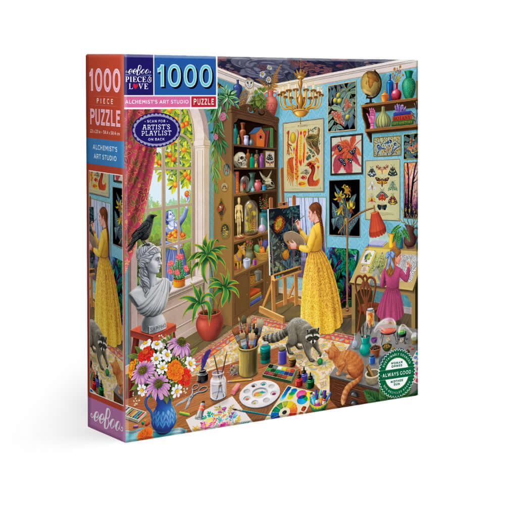 eeBoo Alchemists Art Studio Puzzle 1000pc eeBoo Alchemists Art Studio Puzzle 1000pc