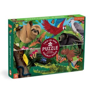 Mudpuppy Dbl Sided Rainforest Puzzle 100pc