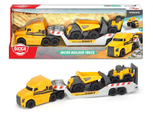 Dickie Toys Mack with 2 VOLVO TRUCKS