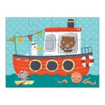 Mudpuppy 4 In A Box Puzzle Set Transport