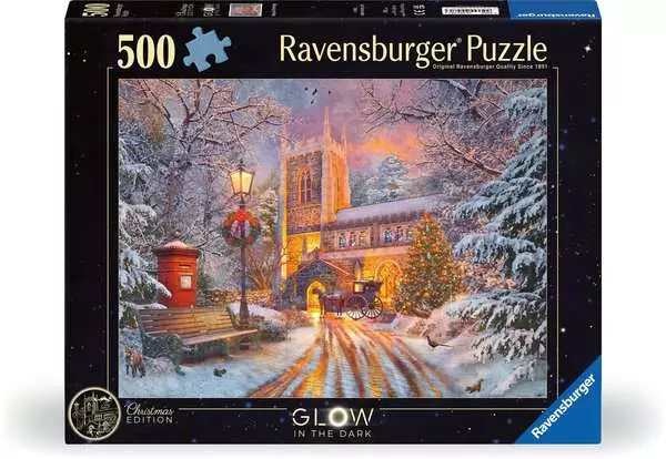 Ravensburger Magical Christmas Glow in the Dark Puzzle 500pc Ravensburger Magical Christmas Glow in the Dark Puzzle 500pc