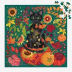 Galison Whiskers of Autumn Foil Puzzle 500pc