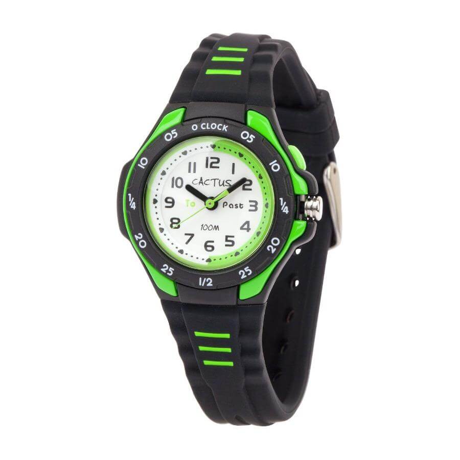 Cactus Time Teaching Black/Green Watch Cactus Time Teaching Black/Green Watch