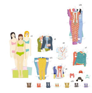 Djeco DJ09825 Paper Doll Dressing Room