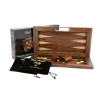 Dal Rossi Chess/Checkers/Backgammon Folding Board Walnut 40cm