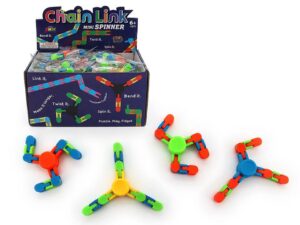 MAGIC CHAIN SPINNER W/3 ARMS (4 ASSTD)