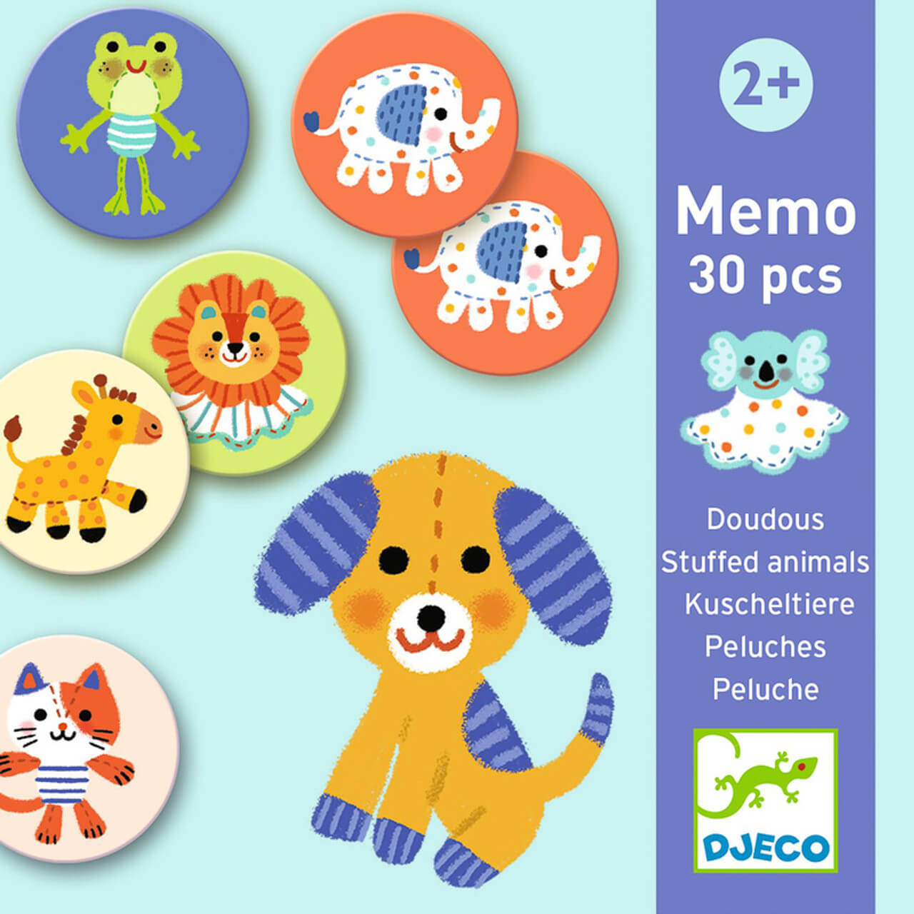 Djeco DJ8264 Stuffed Animal Memory Game 30pc – Imagine If