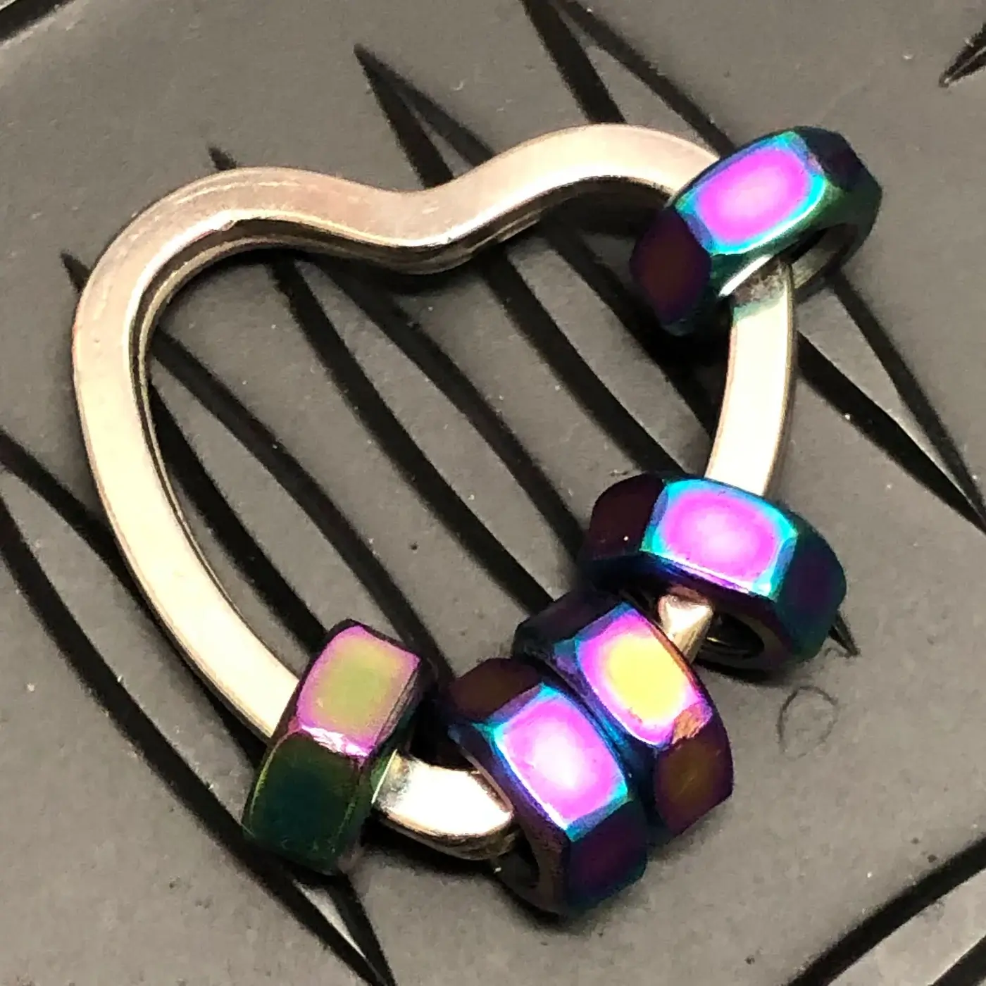 Oil Slick Heart Hexa Fidget XL