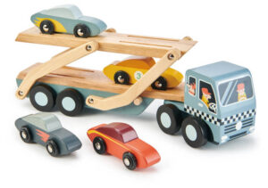Tender Leaf Wooden Car Transporter With Cars