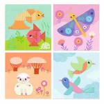 Djeco DJ9057 Crinkle Cutting Collage Set