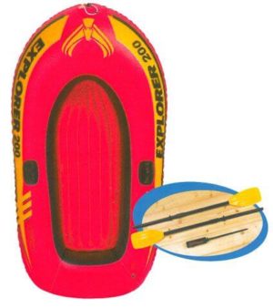 Intex Explorer 2 Person Boat with Oars & Pump