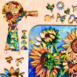 Twigg Puzzles Sunflowers 410pc Wooden Puzzle