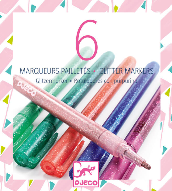 Djeco DJ8877 Glitter Markers