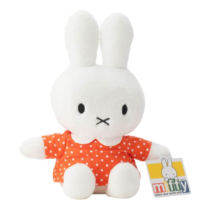 Miffy Orange Spot Dress 29cm Plush