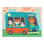 Mudpuppy 4 In A Box Puzzle Set Transport