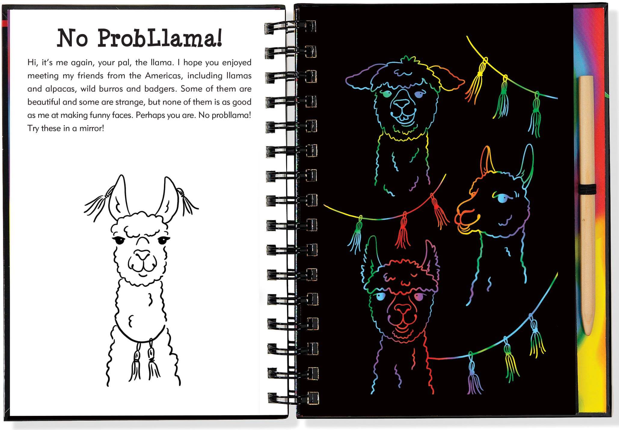 Scratch & Sketch Llamas and Friends Trace-Along