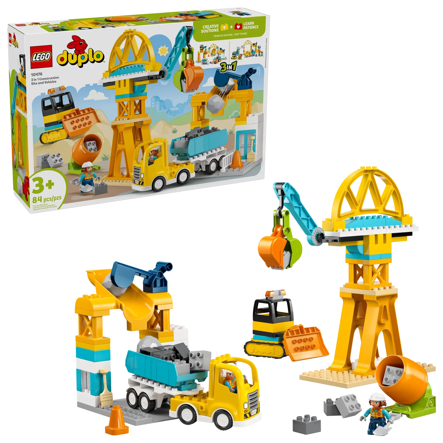 Lego Duplo 10476 3in1 Construction Site and Vehicles