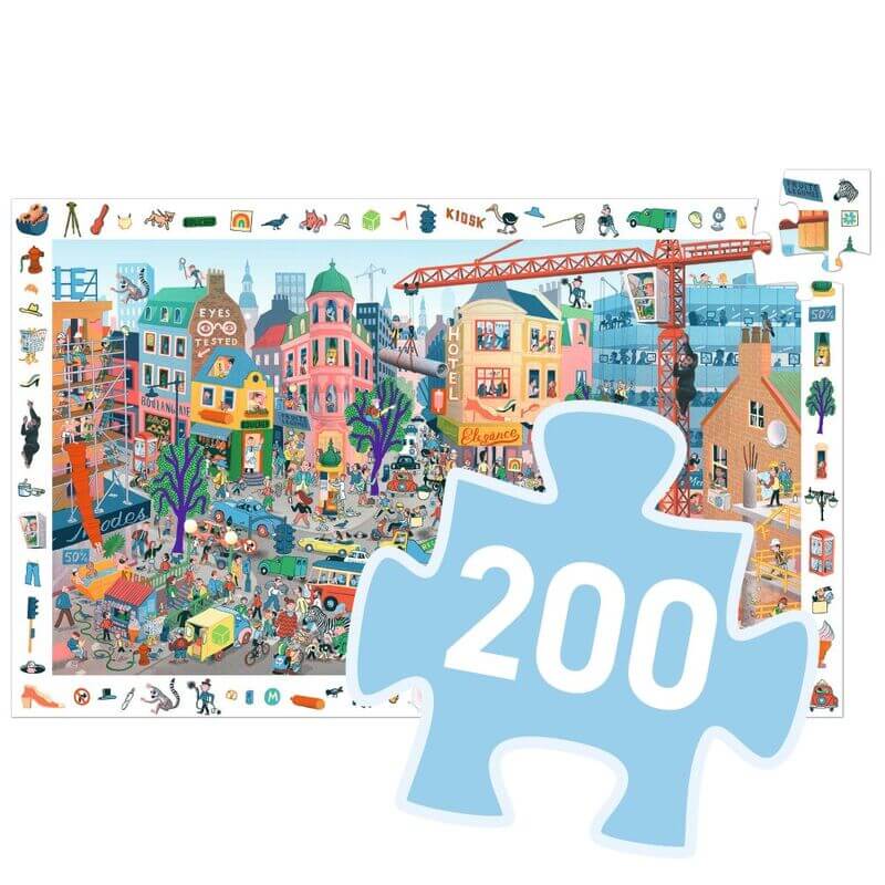 Djeco DJ7515 The City Observation Puzzle 200pc