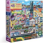 Eeboo City Floor Puzzle 48pc