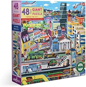 Eeboo City Floor Puzzle 48pc