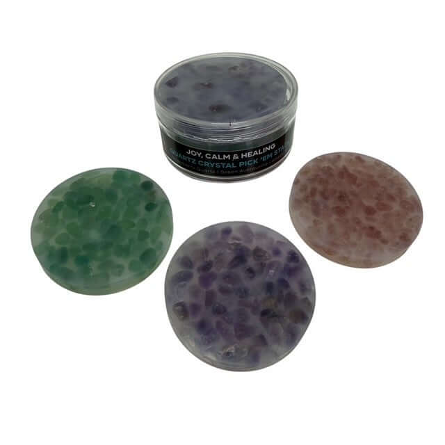 Crystal Pick 'Em Stack - Strawberry Quartz, Green Aventurine & Amethyst