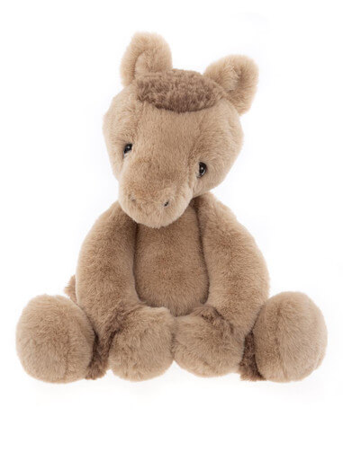 Charlie Bears Clip Clop Pony Oatmeal Brown