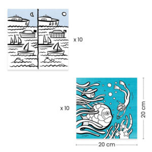 Djeco DJ0051 Ocean Colouring Dispenser