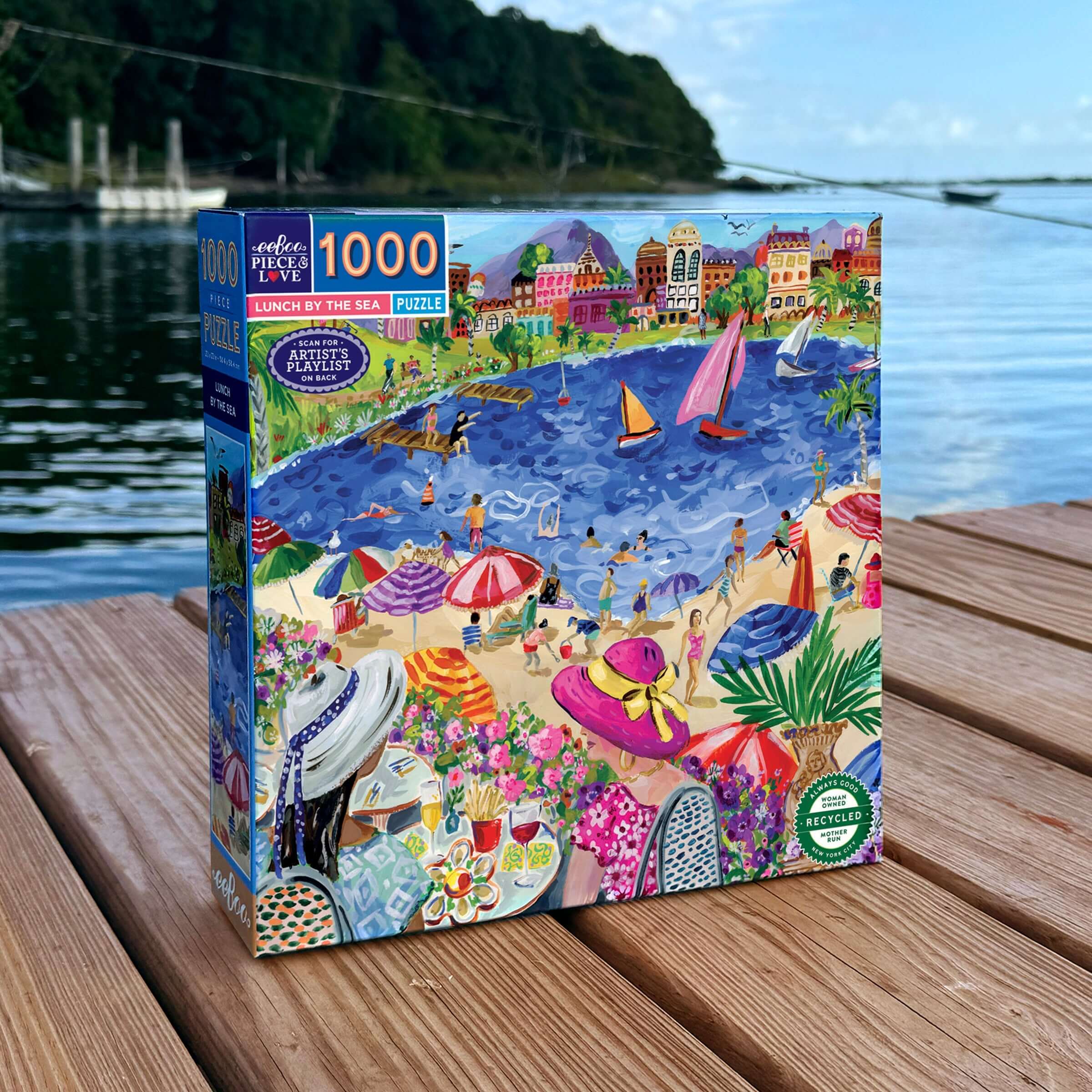 eeBoo Lunch By The Sea Puzzle 1000pc