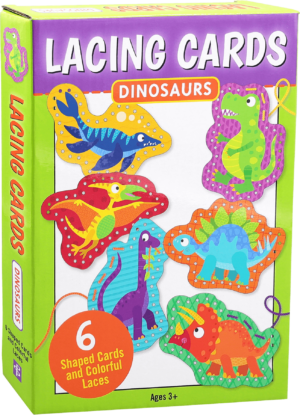 Lacing Cards Dinosaurs