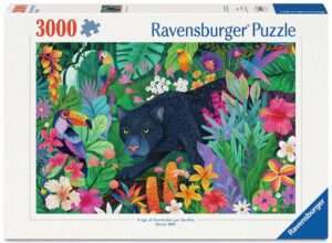 Ravensburger Panther in the Blooming Jungle Puzzle 3000pc