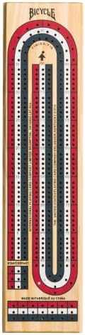 Bicycle Cribbage Board 3 Track Color Coded