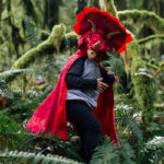 Great Pretenders Red Triceratops Hooded Cape - Size 4-5