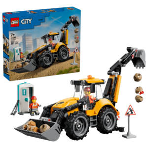 LEGO City 60480 Yellow Backhoe Loader