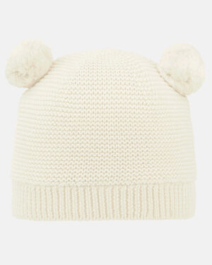 Organic Beanie Snowy/Cream / XS