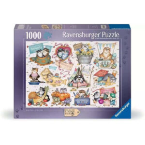 Ravensburger Crazy Cats: Cat's Calendar Puzzle 1000pc